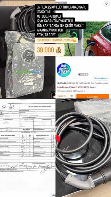 BMPLUSX 22KW ELEKTRİKLİ ARAÇ İSTASYONU
