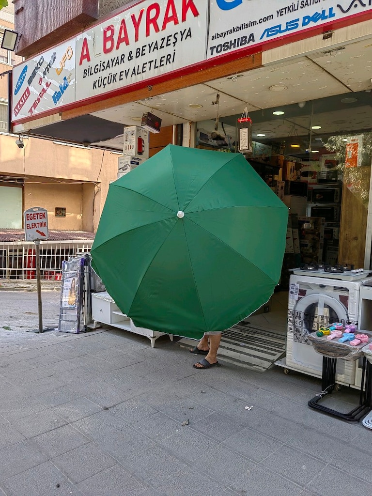 200CM PLAJ ŞEMSİYESİ GÖLGELİK TENTE KAMP KARAVAN PİKNİK MAGAZADAN SİFİ - 9