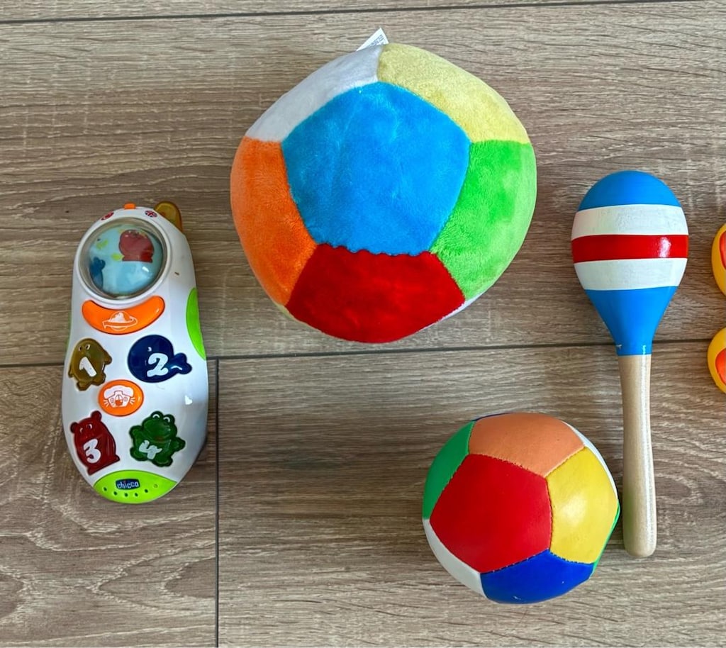 4 Parça - Konuşan Telefon, Peluş Yumuşak Top, Çıngırak - 3