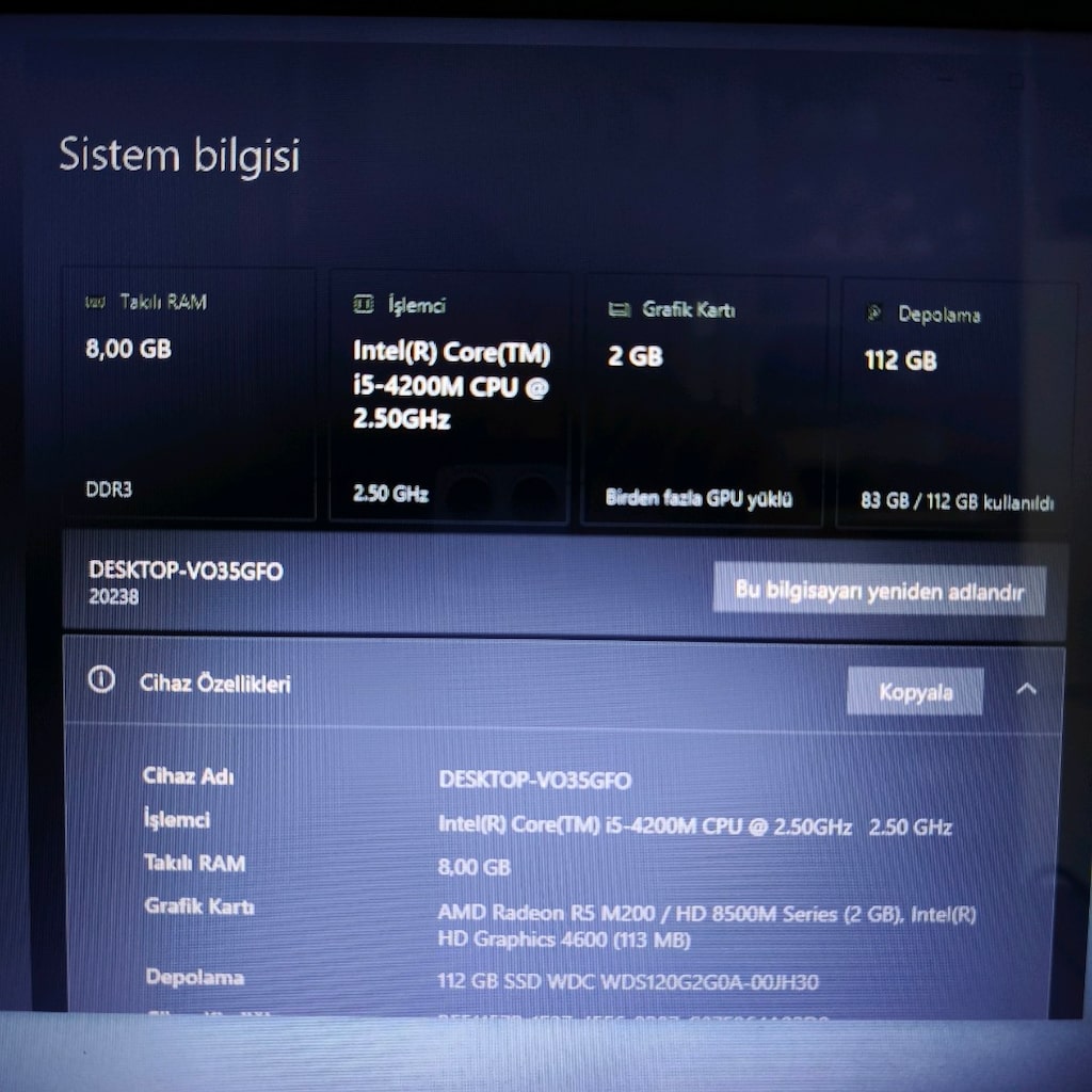 LENOVO LAPTOP / OYUN / OFİS - 9