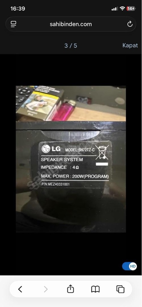 LG hoparlör sistemi - 9