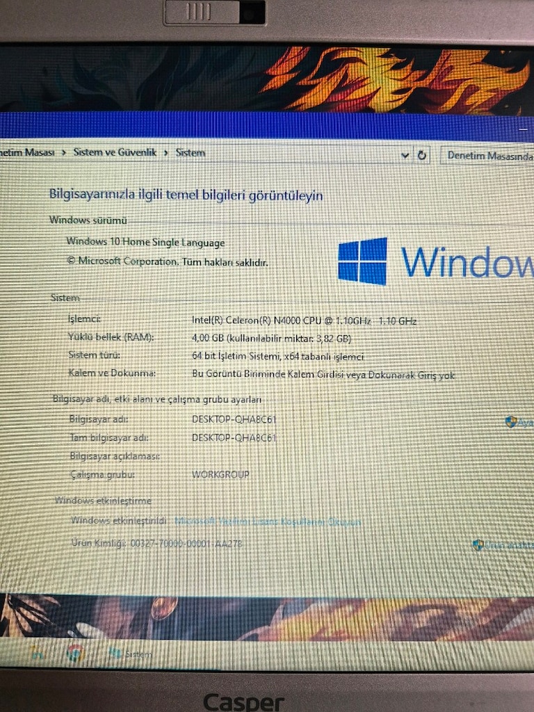 CASPER Laptop Dizüstü Bilgisayar İncecik Hafif - 5