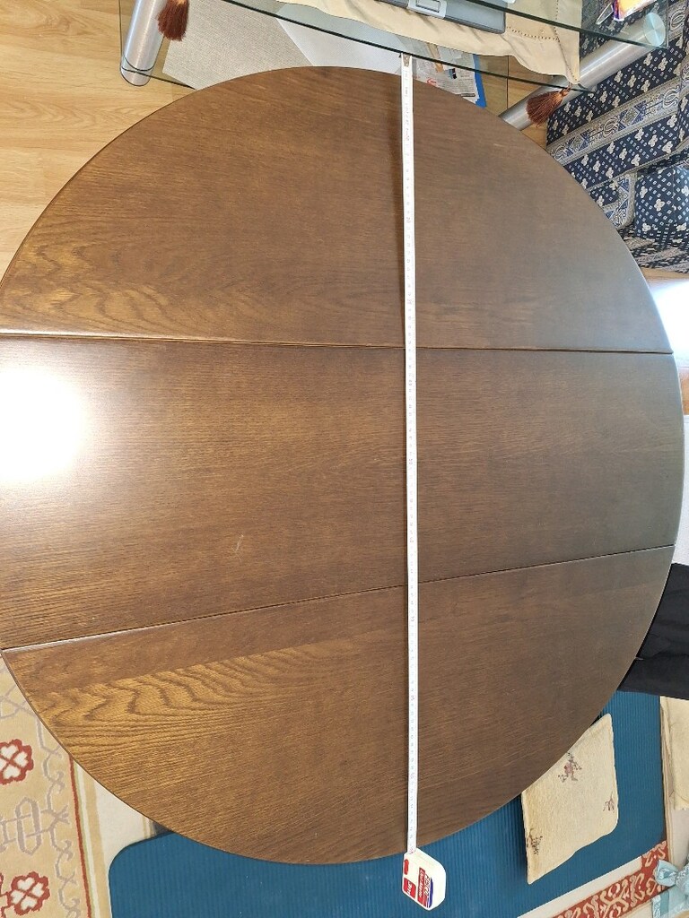 KATLANIR YUVARLAK YEMEK MASASI ÇAP 100 CM - 2