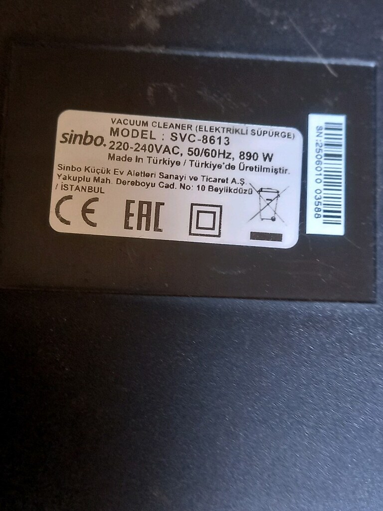 simbo marka elektrik süpürgesi, çalışır durumdalar, ihtiyaç fazlası. - 5