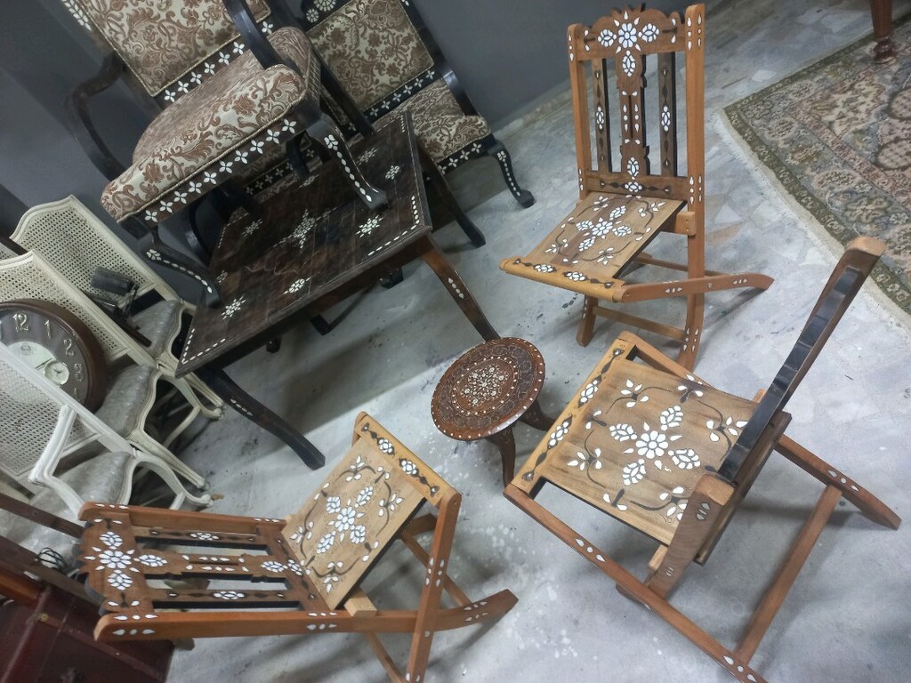 Fiskos Sandalye Takımı & Kakma - Katlanır - 6