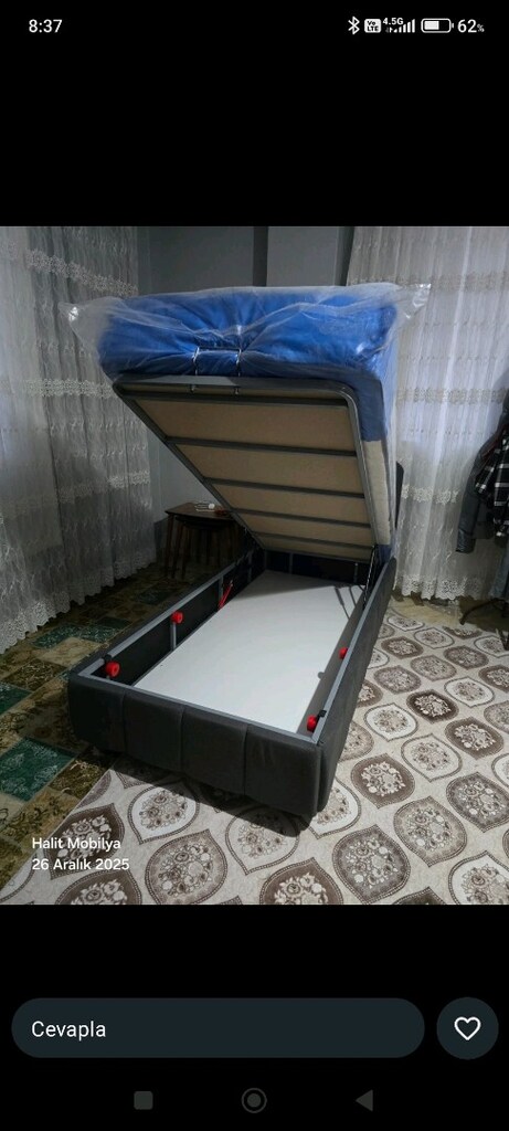 90/190 cm'lik baza Başlık yatak takım sandıklı baza - 11