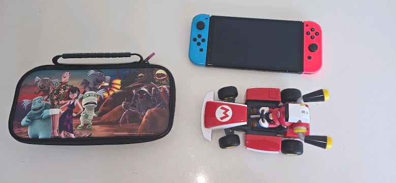 Kusursuz Switch OLED El Konsolu 5 Kartuş Oyun Mario Canlı Araba - 2