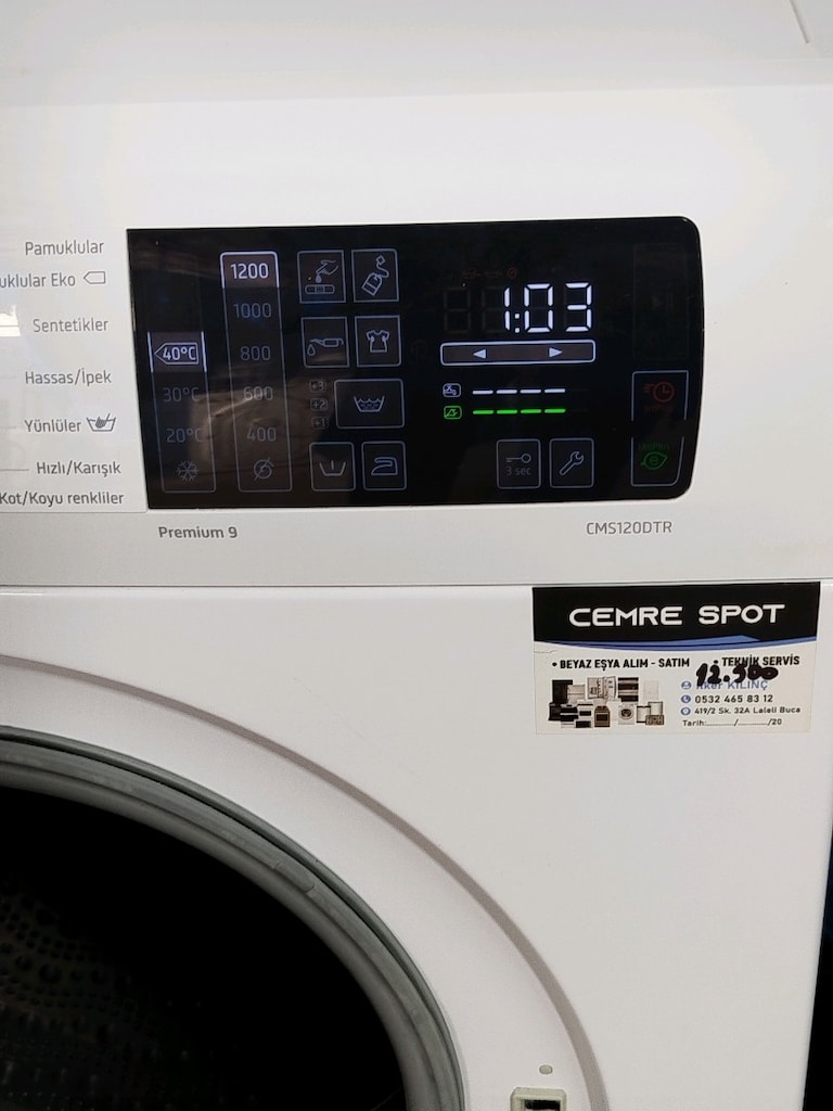PROFİLO 9 KG ÇAMAŞIR MAKİNESİ İZMİR İÇİ 3 AY GARANTİMİZ VARDIR - 7