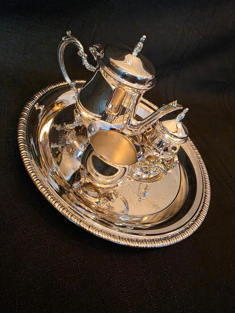 Alman Gümüş Kahve Seti - 4