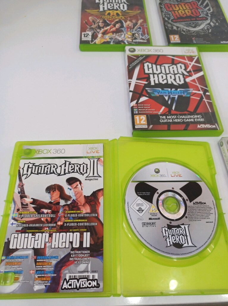 Xbox 360 Oyun Dvd Seti Guitar Hero Kutu kitapçık Mevcut - 4