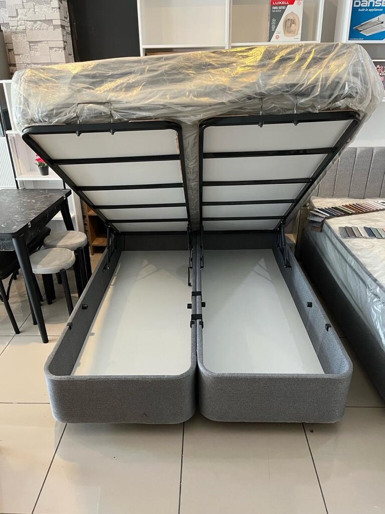 kaliteli çift kişilik baza başlık petli yatak - 2