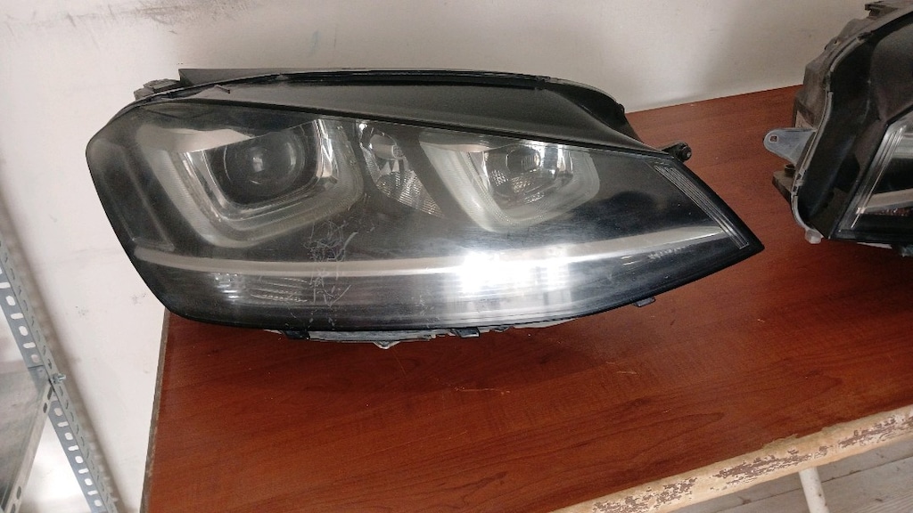 VW GOLF 7 U LED SAĞ SOL FAR TAKIMI ORJİNAL ÇIKMA KARGO OLUR DOLU - 4