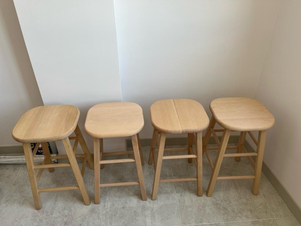 60 cm Ahşap Bar Taburesi - 8
