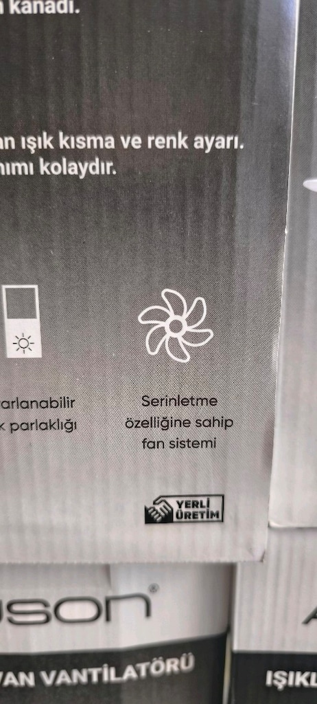Hem ışık hem fan vantilatör. - 9