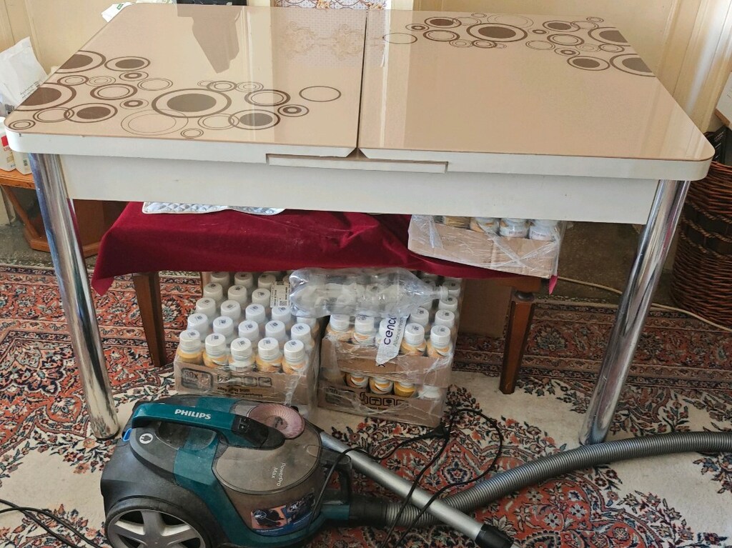 ev eşyası çatal camli laçılabilir masa 5 sandelye mutfak masası takımı - 6