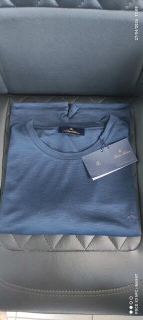 XXL BROOKS BROTHERS MODAL KUMAŞ LACİVERT T SHİRT!