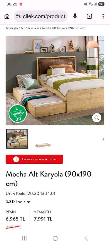 Karyola (Çilek Alt Karyola) - 8