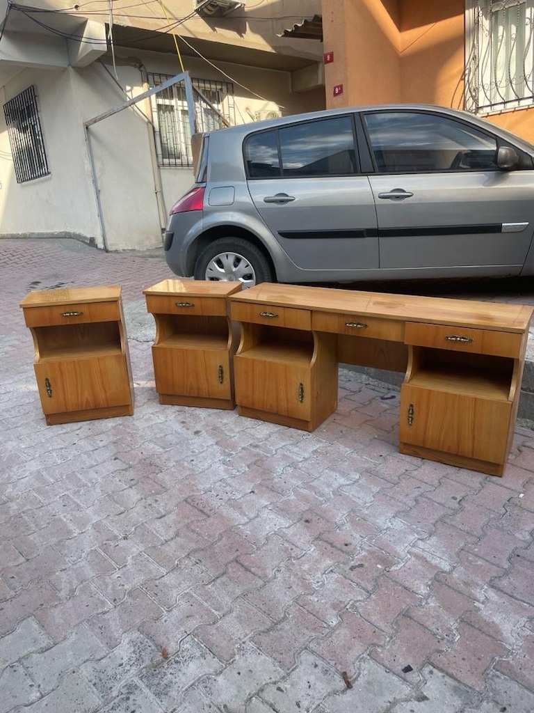 Antik komidin şifonyer takımı - 4
