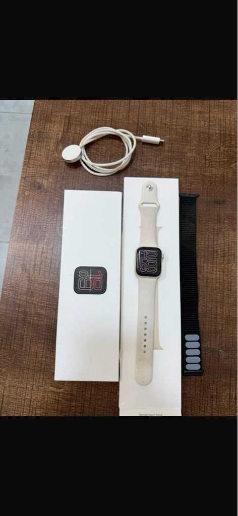 APPLE WATCH SE 3. NESİL 16 AY GARANTİLİ GOLD FATURALI KUTULU PİL 100 - 4