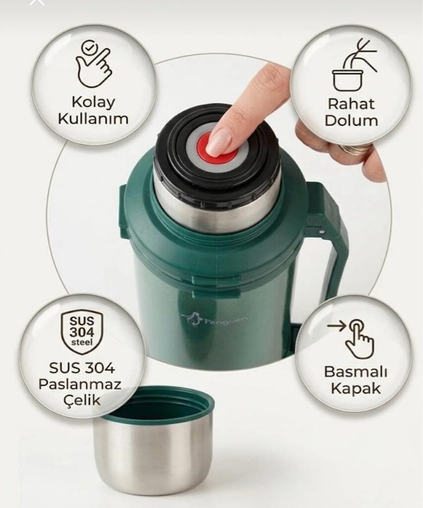 çay termosu avcı 2lt - 5