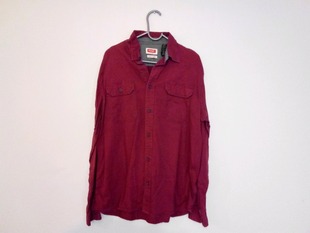 Wrangler xxl bordo spor gömlek en 56 — görsel 4/9
