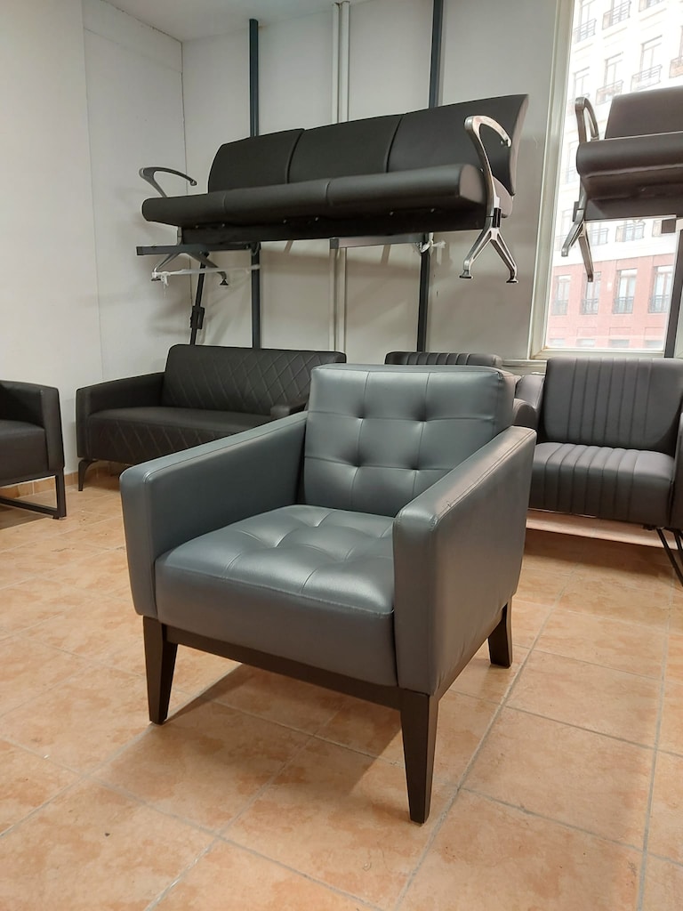 KLAS OFİS ÜSKÜDAR DERİ BERJER TEKLİ KOLTUK İKİNCİ EL - 3