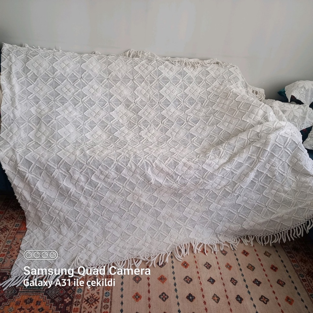 dantel yatak ortusu - 2