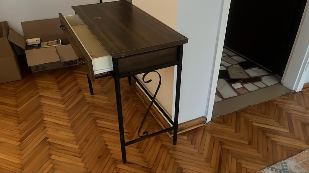Modern Ahşap & Metal Konsol / Dresuar – Çekmeceli, Çok Temiz - 5