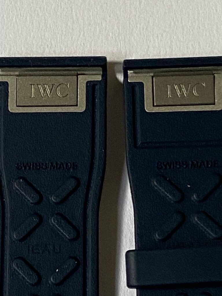 IWC lacivert silikon kordon kolay tak çıkar 21 mm - 8