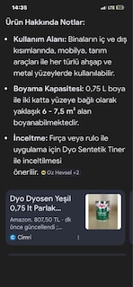 İç cephe boyası dyo (beş adet) - 6