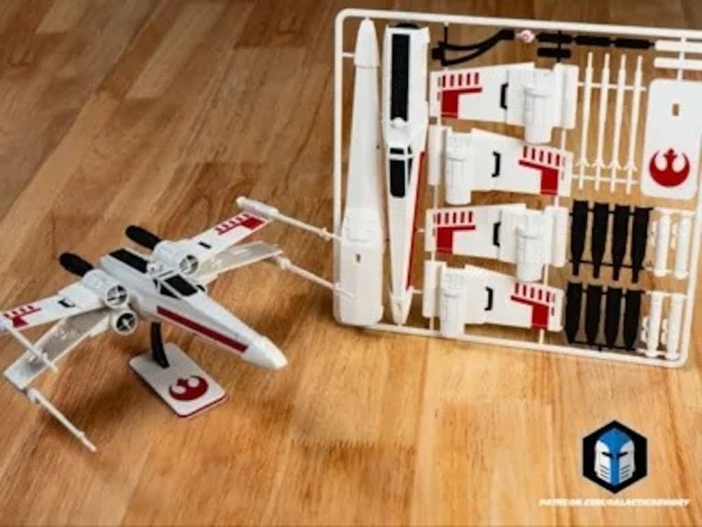 X-Wing Yıldız Avcısı 3D Baskı Maket Kiti – Sprue Çerçeveli Kendin yap - 2