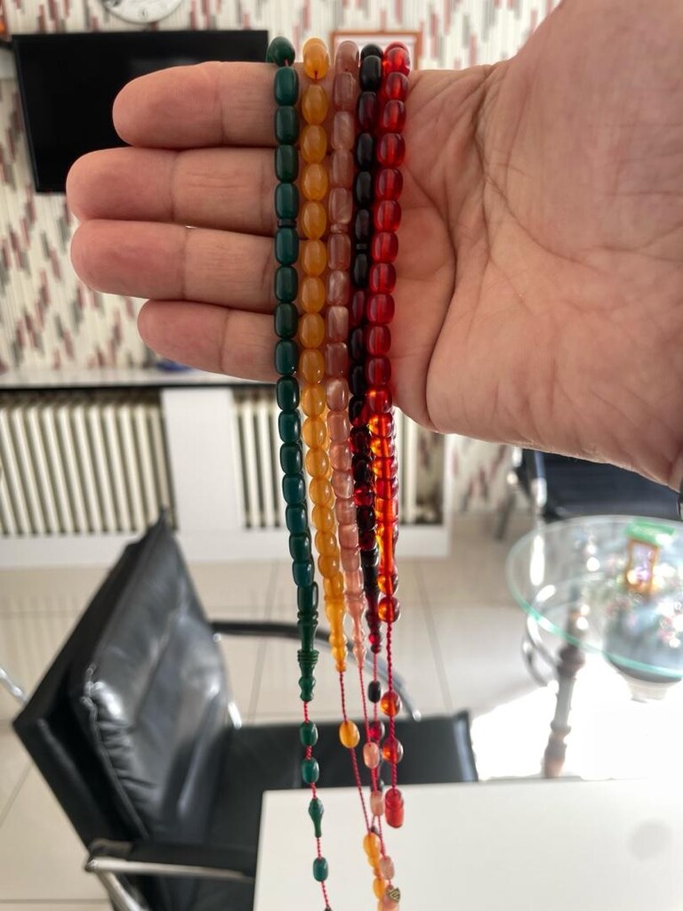BÜROKRAT BOY Ateş,sıkma kehribar tesbihler seç al - 4