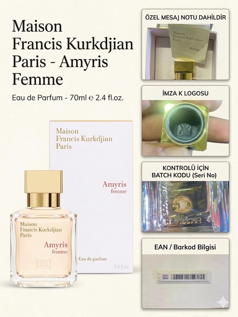MFK Amyris Femme 70ml EDP Kadın Parfüm - 5