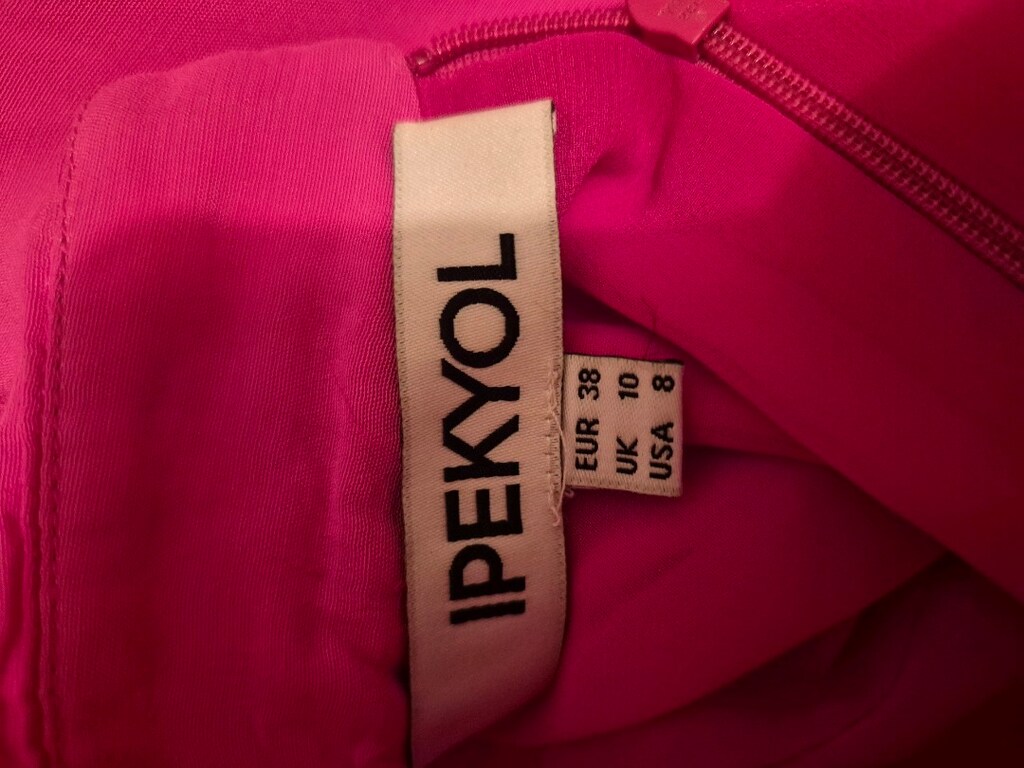 IPEKYOL FUSYA PEMBE ELBISE - 4