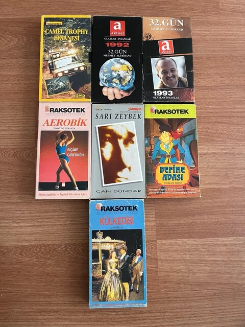 vhs kaset 7 lot