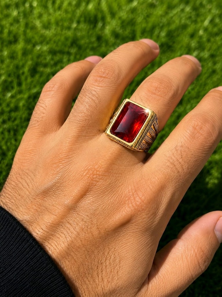 925 Ayar Zirkon Taşlı Gümüş Yüzük - 4