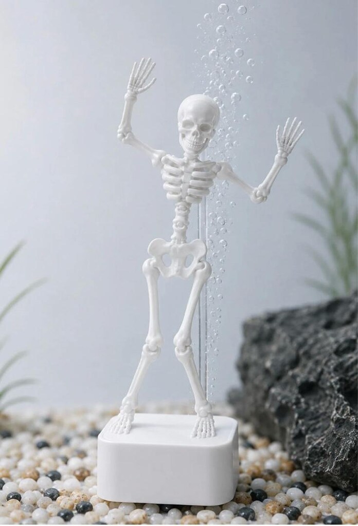 Akvaryum içi iskelet figürü - 3