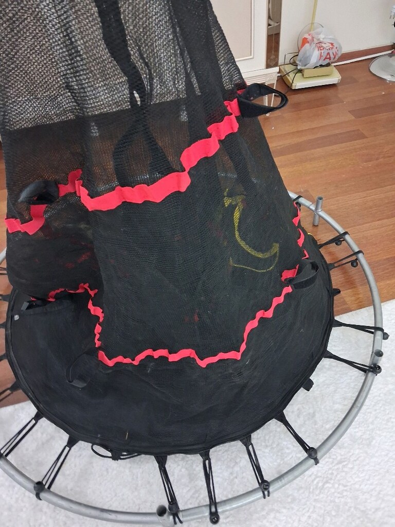 BÜYÜK TRANBOLİN 140 CM ÇAPINDA GAYET İYİ GÖRÜNDÜĞÜ PARÇALARI VAR - 10