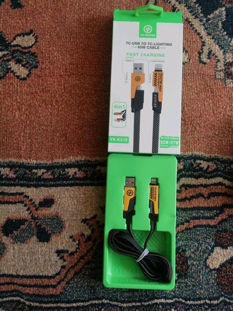 4 in 1 65 w 27 w hızlı sarj data typce typce usb ios paraşüt kablo üre - 5