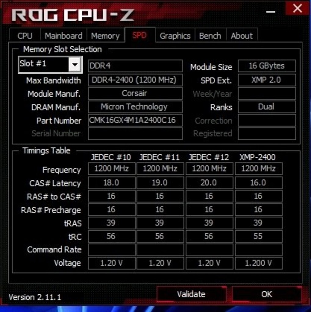 Corsair 16Gb DDR4 2400Mhz XMP Ram - 4