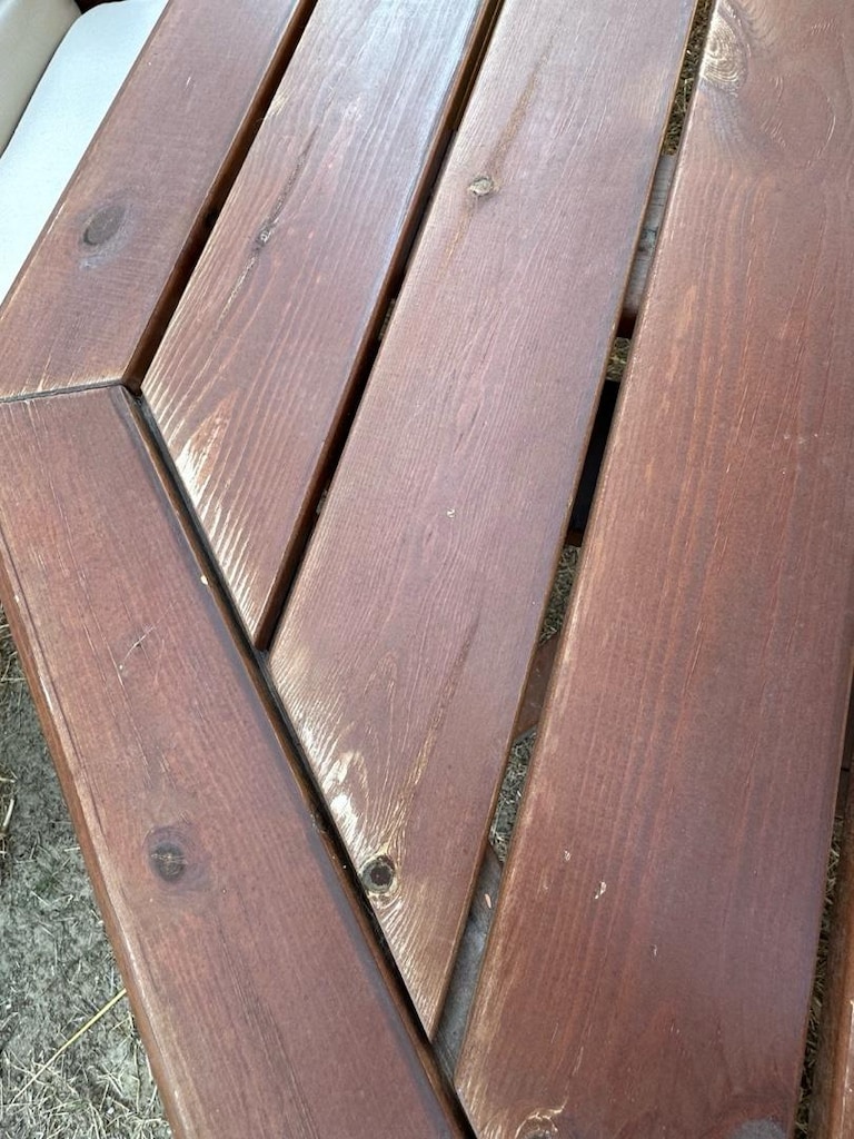 Ahşap Bahçe Yemek Masası ve Koltukları - 4