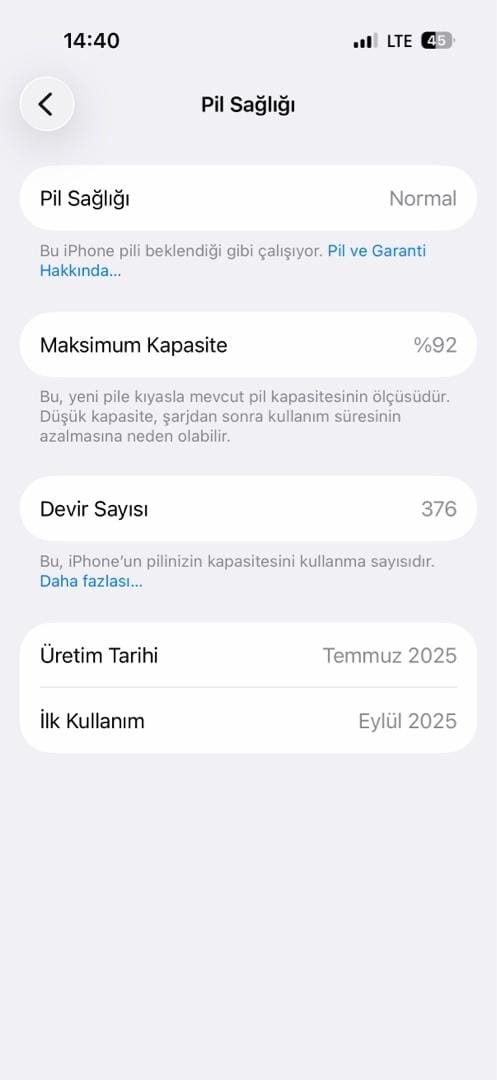 İPHONE 17 PRO 256 GB %92 PİL SAĞLIĞI GARANTİ DEVAM EDİYOR YENİ GİBİ - 7