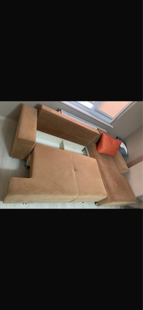 Kahverengi Köşe Koltuk 240 155 ölçülerinde sandıklı yatak olur nakliye - 6