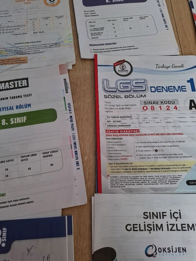 8.Sınıf LGS Denemeler - 3