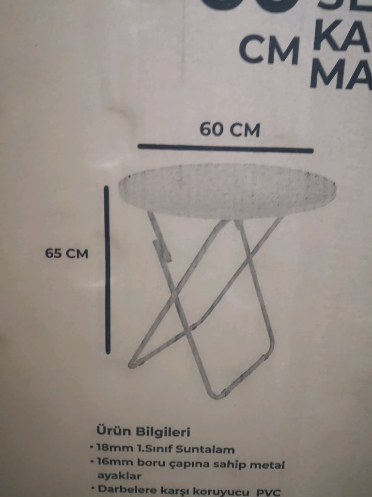 Katlanır masa desenli - 6