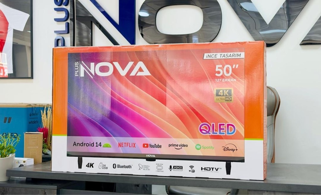 NOVA 127 EKRAN 4K ANDROİD QLED TV (SIFIR KAPALI KUTU) - 2