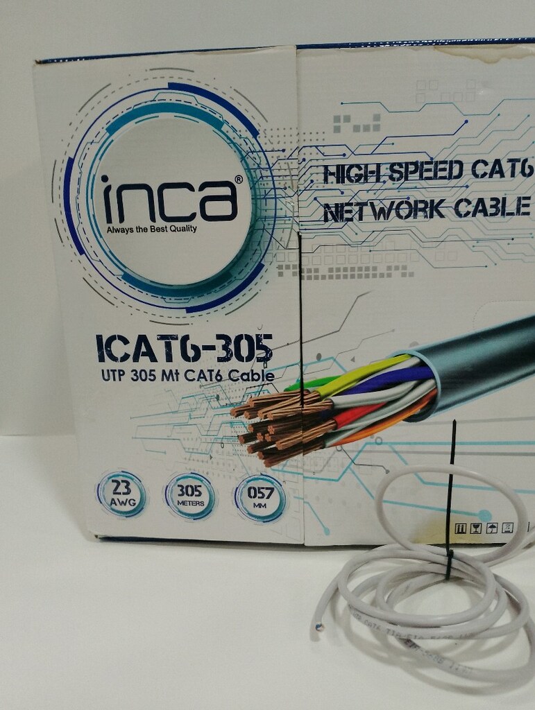 CAT6-305TB %100 Bakır Hıgh Speed Metrelik Satılmaktadır connettor ile - 2