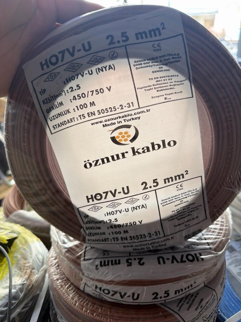 öznür 2,5 nya kablo 1.5 nya kablo şok fiyat - 3