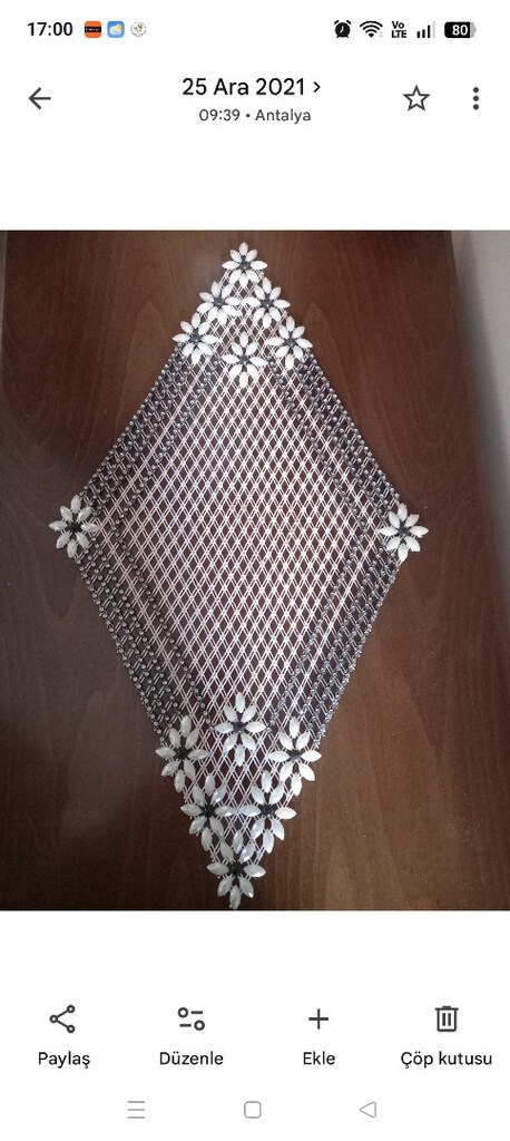 tepsi örtüsü adet - 5