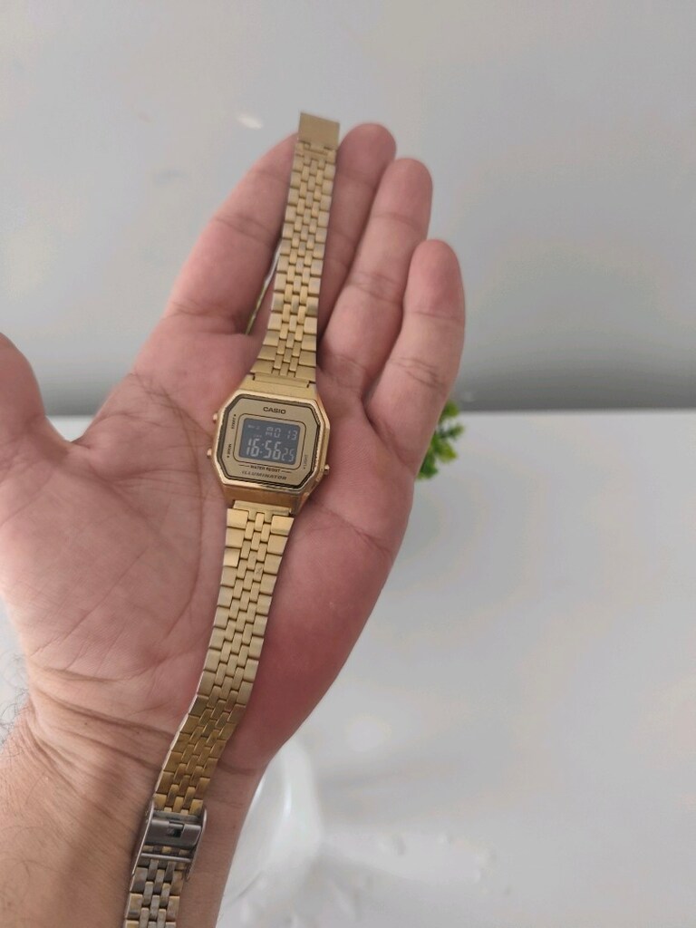 Orjinal Casio Mini Çelik Dijital Kadın Saat - 6